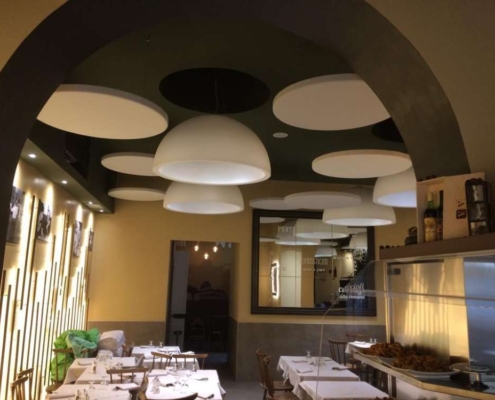 pannelli a soffitto per ristoranti