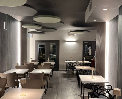 Melodia a soffitto - sala ristorante - Hotel Lago di Garda Buongiorno Buonasera