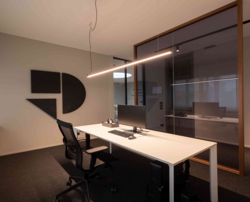 Pannelli custom a parete - open space - LvB Italia